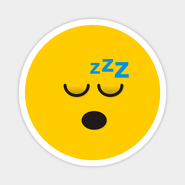 Sleeping Face Magnet by sifis